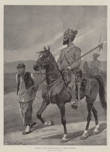 En bengalsk kavaleripatrulje som eskorterer en bokserfange
